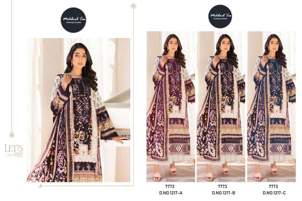 Mehbbob Tex 1217 Cotton Printed Pakistani Suits Wholesale catalog