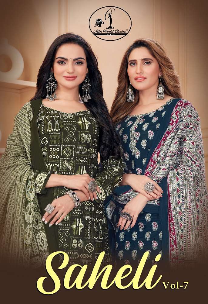 Miss World Saheli Vol-7 -Dress Material -Wholesale Catalog