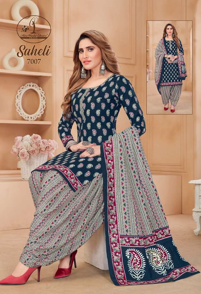 Miss World Saheli Vol-7 -Dress Material -Wholesale Catalog