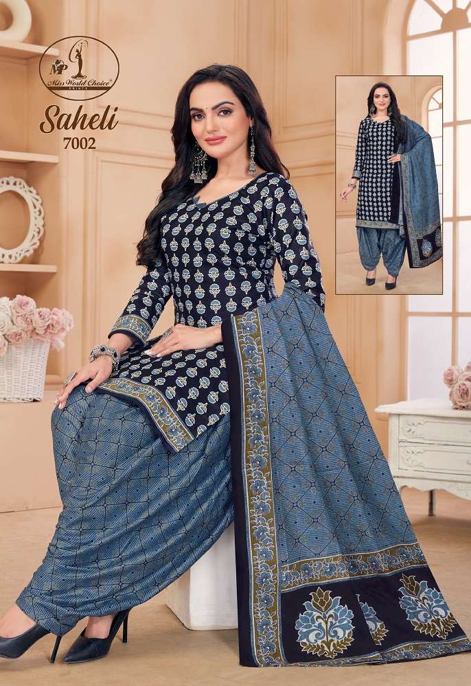 Miss World Saheli Vol-7 -Dress Material -Wholesale Catalog