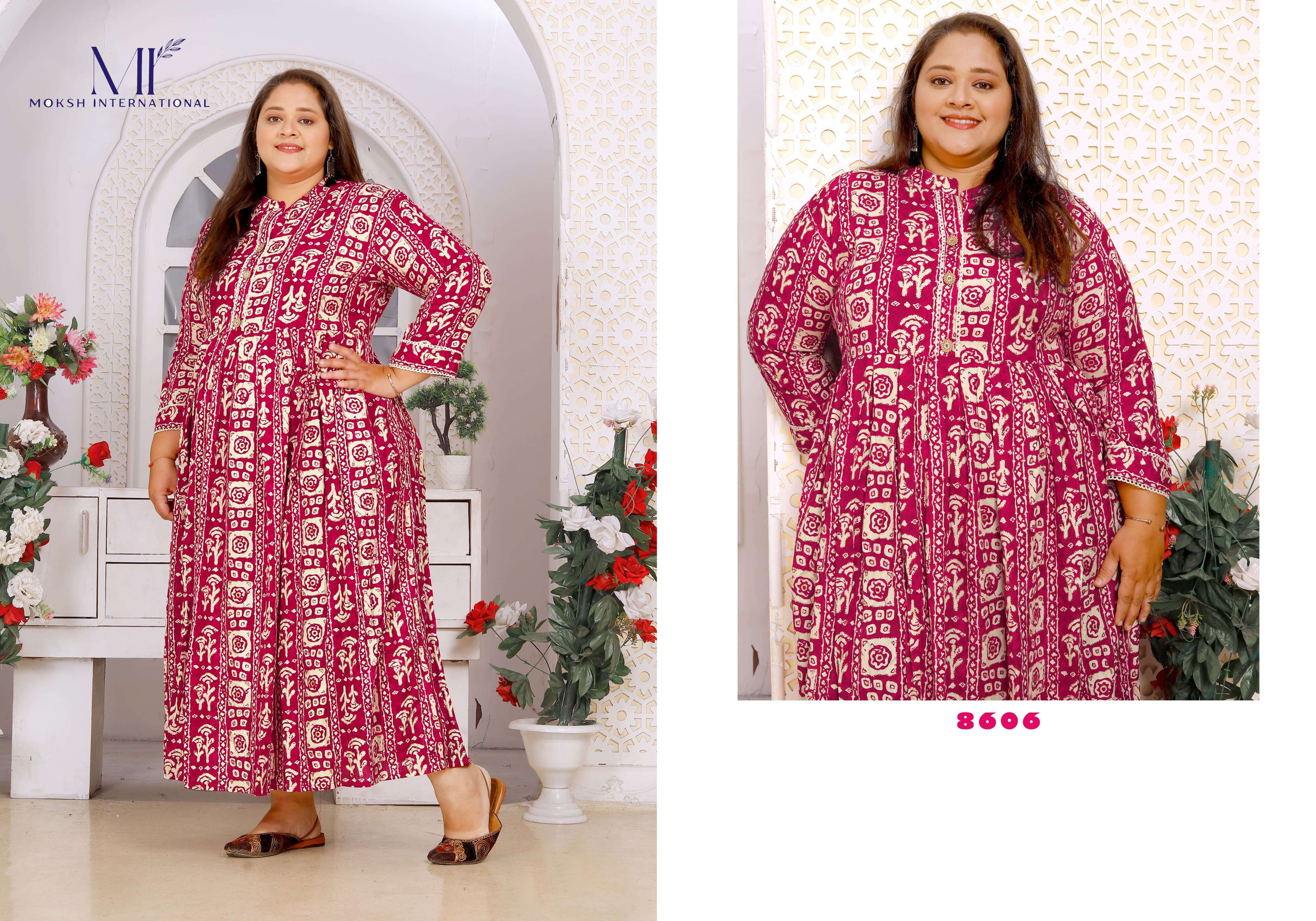 Moksh International Big Size Vol-2 Kurti Wholesale catalog
