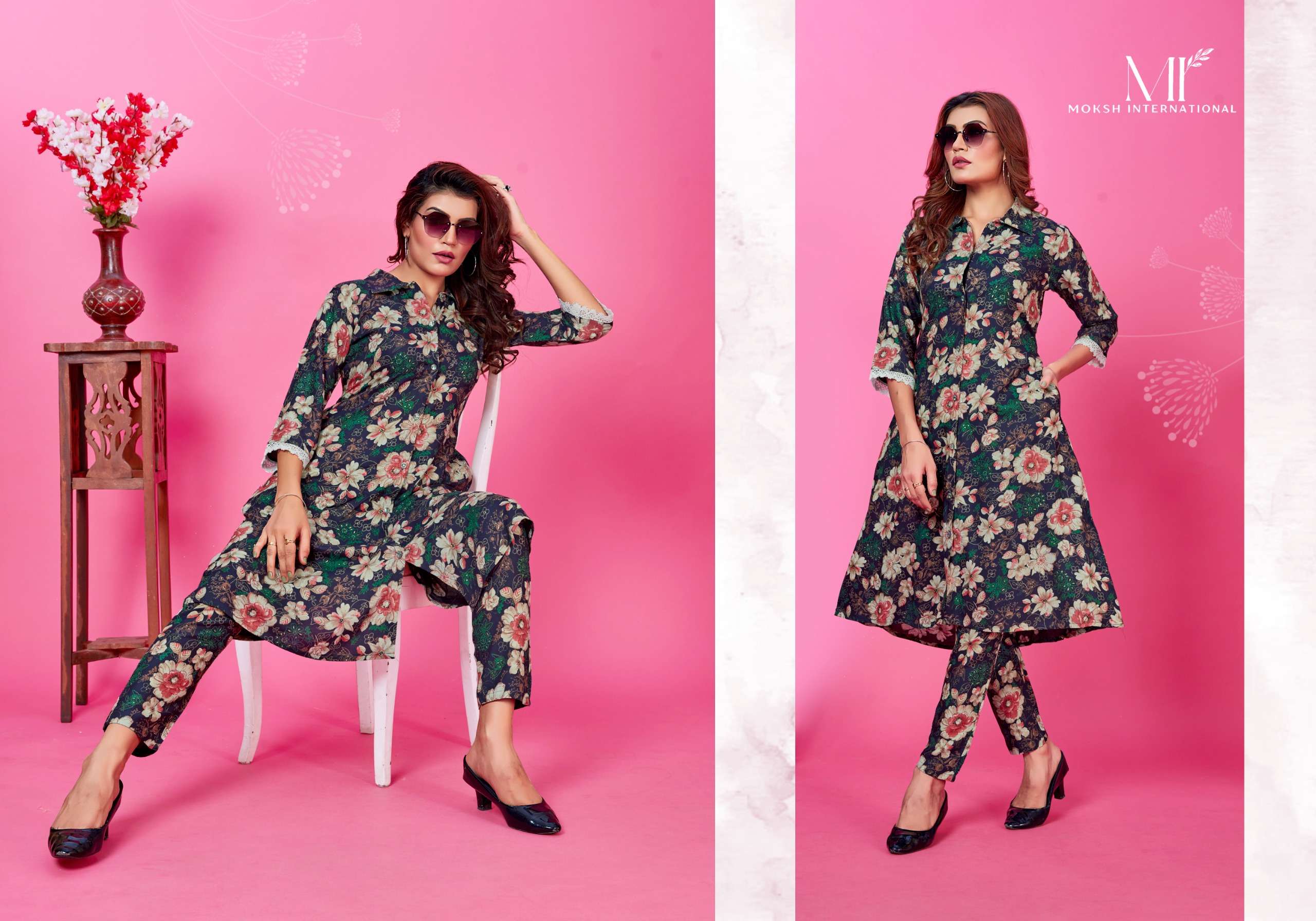 Moksh International Co-ord set WOW VOL-1 Kurti Wholesale catalog