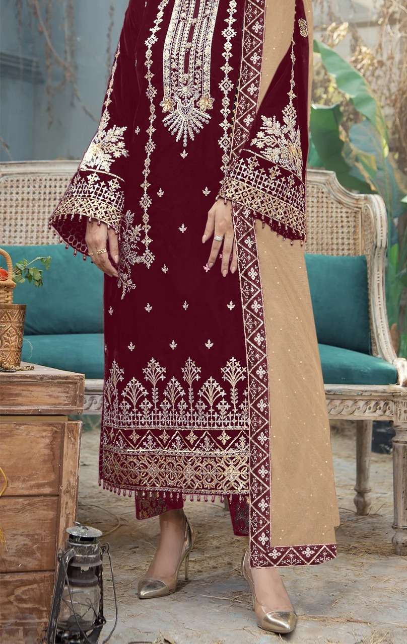 Motifz Design no-2011 velvet with embroidery  Salwar Kameez Wholesale catalog
