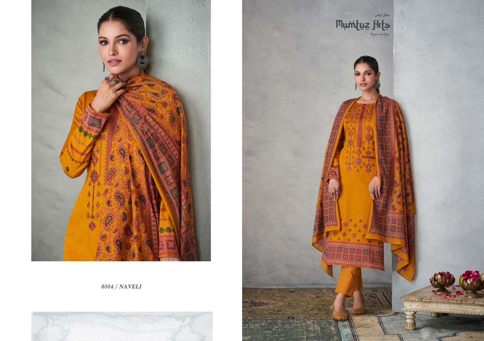 Mumtaz Naveli Classic Designer Dress Material Wholesale catalog