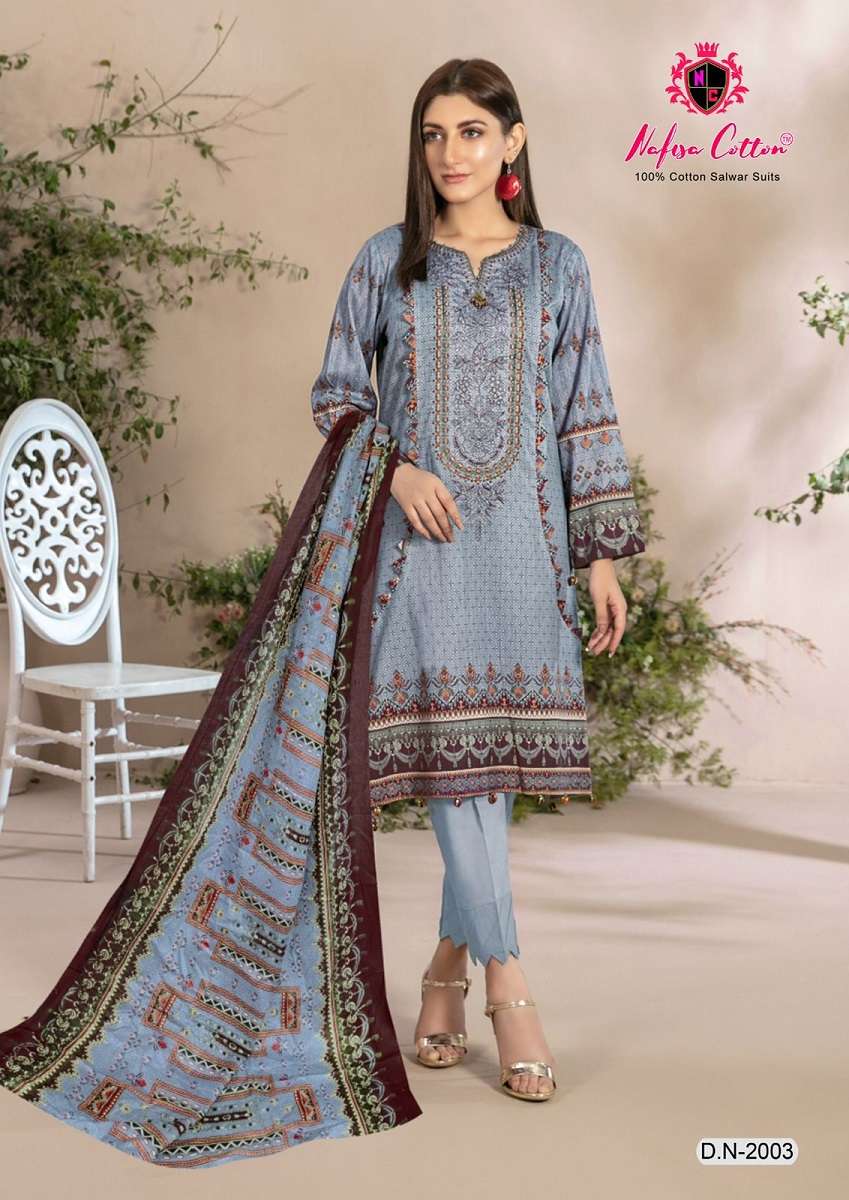 safina karachi suits by nafisa cotton pakistani salwar kameez catalogue  wholesale price surat