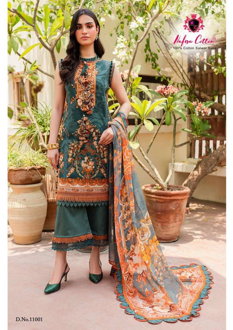 Nafisa Monsoon Vol-11 – Dress Material - Wholesale Catalog