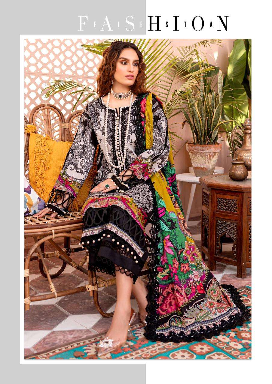 Nafisha Safina Vol 3 Karachi Cotton Printed Dress Material Wholesale catalog