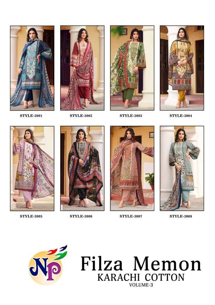 Nand Gopal Filza Memon Vol-3 Karachi Cotton -Dress Material -Wholesale Catalog