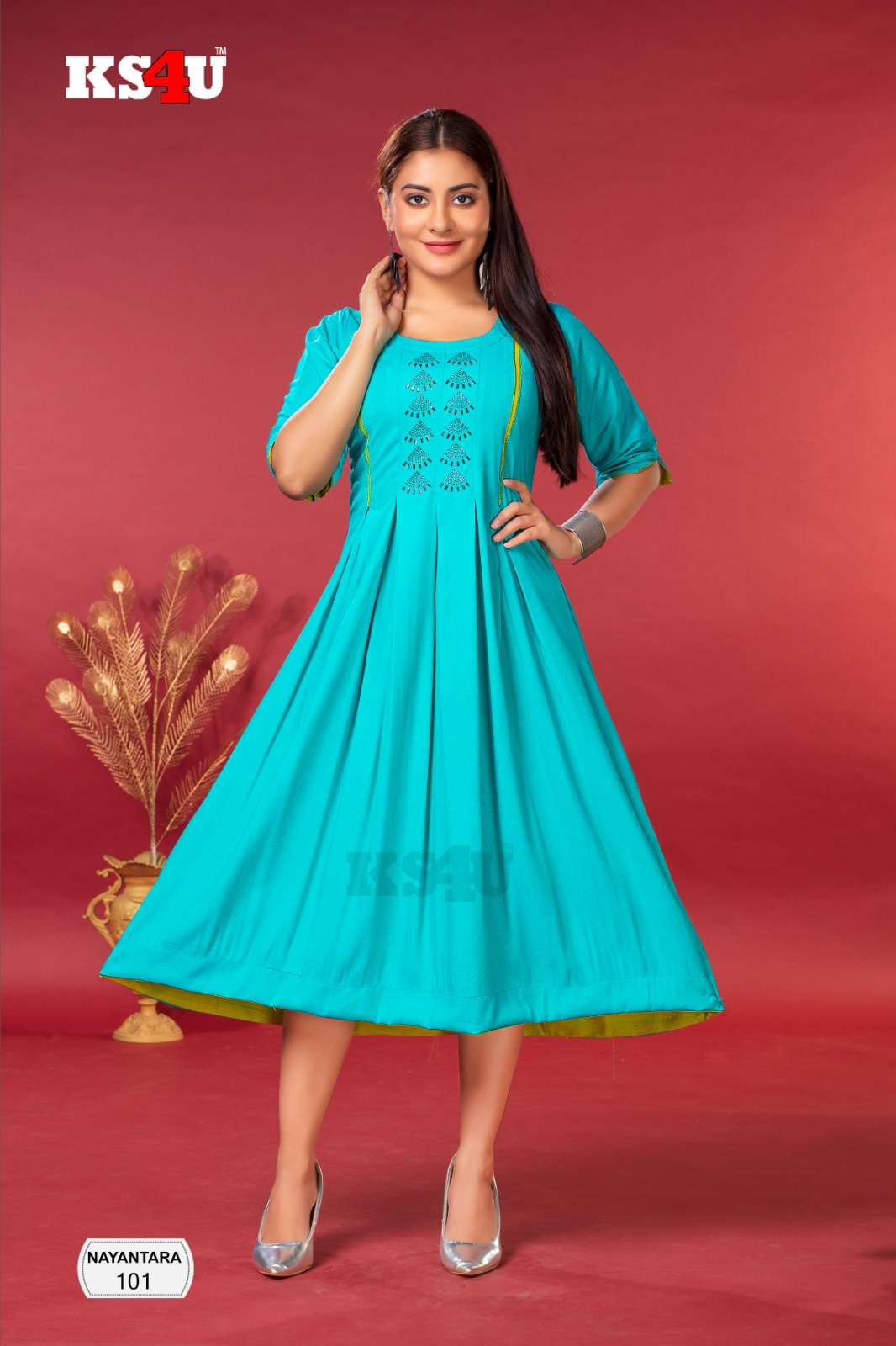NAYANTARA GHERA TOP Kurti Wholesale catalog