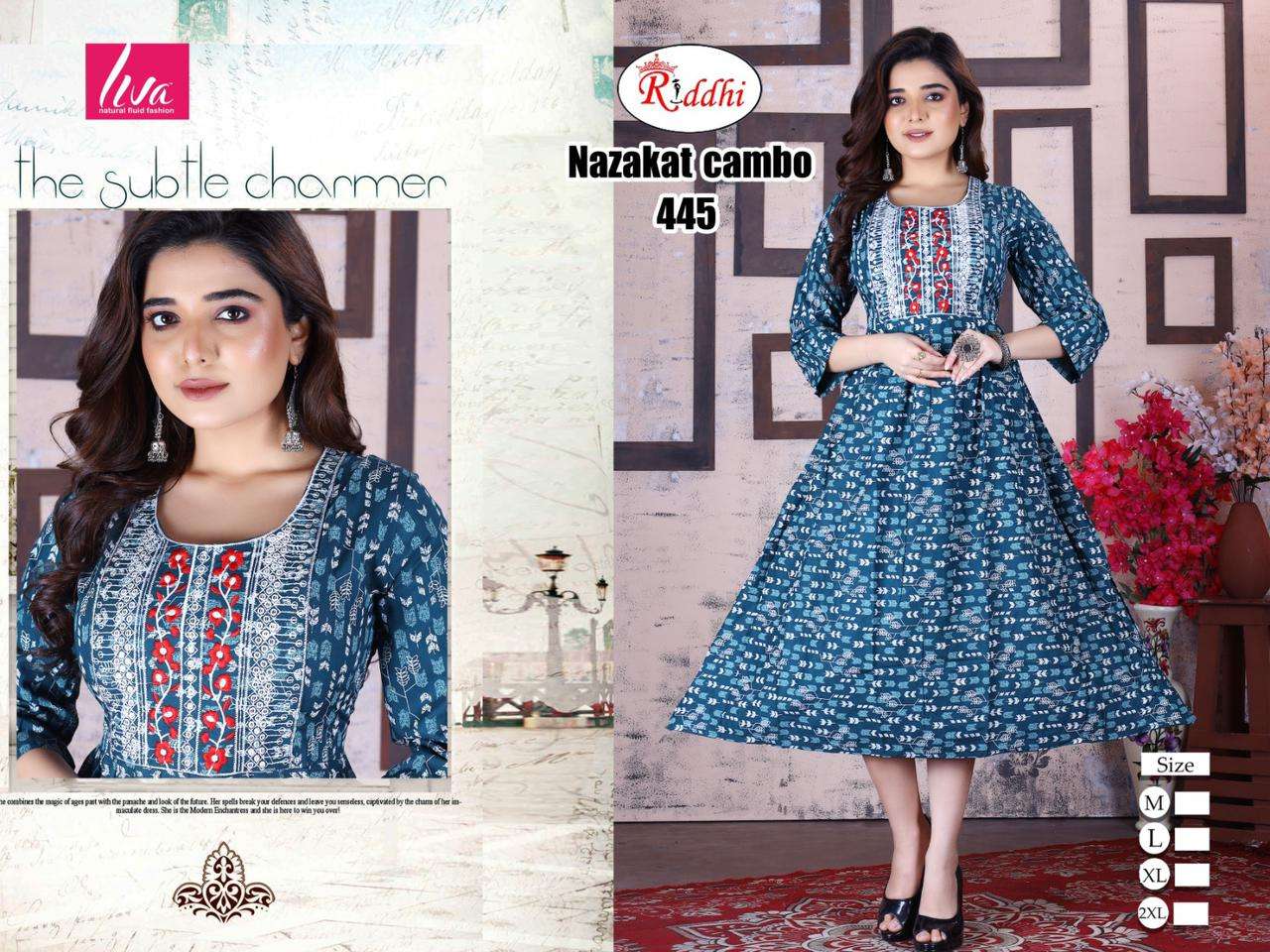 NAZAKAT vol -1 GHERA RAYON PRINT Kurti Wholesale catalog