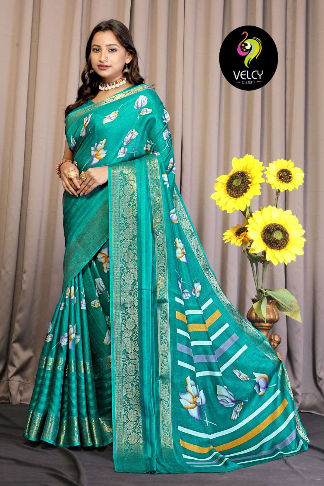 New Launching Zari Weaving Border Saree Wholesale catalog