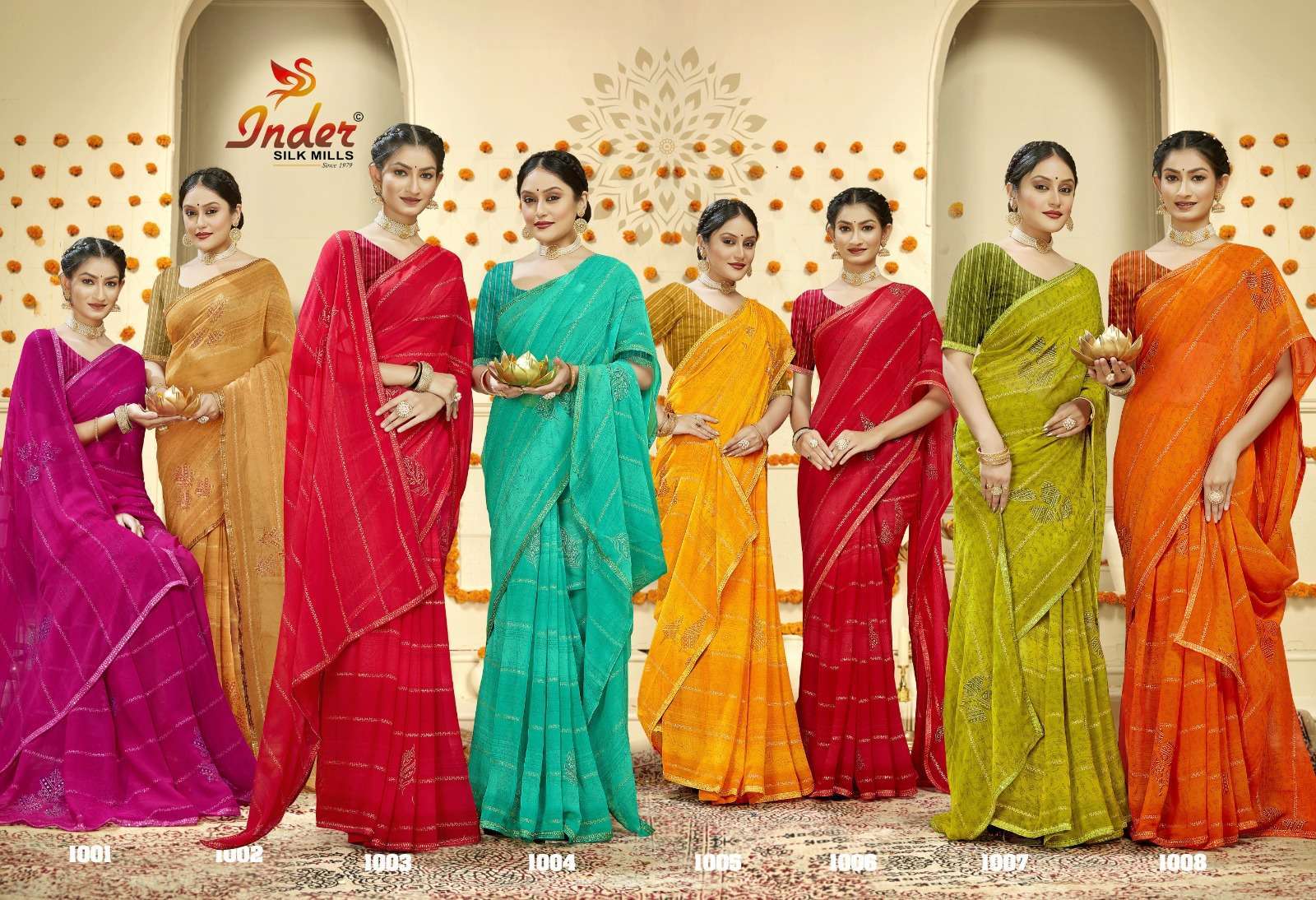 NIMBU PANI SAREE CATALOG BY INDER SILK DESIGNER SAREE Wholesale catalog