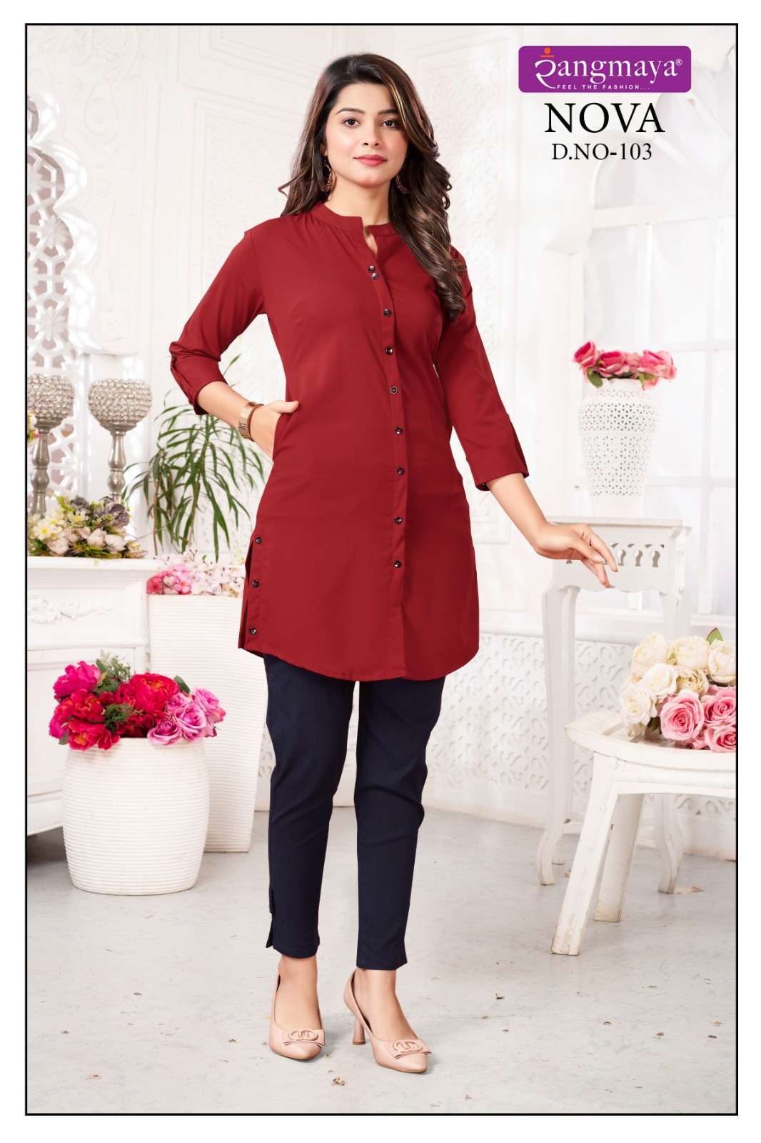 NOVA Short Top with Side Pockets Kurti Wholesale catalog