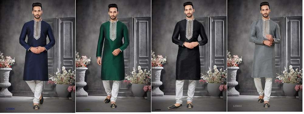 Outluk Vol 129 Party Wear Mens Kurta With Pajama Wholesale catalog