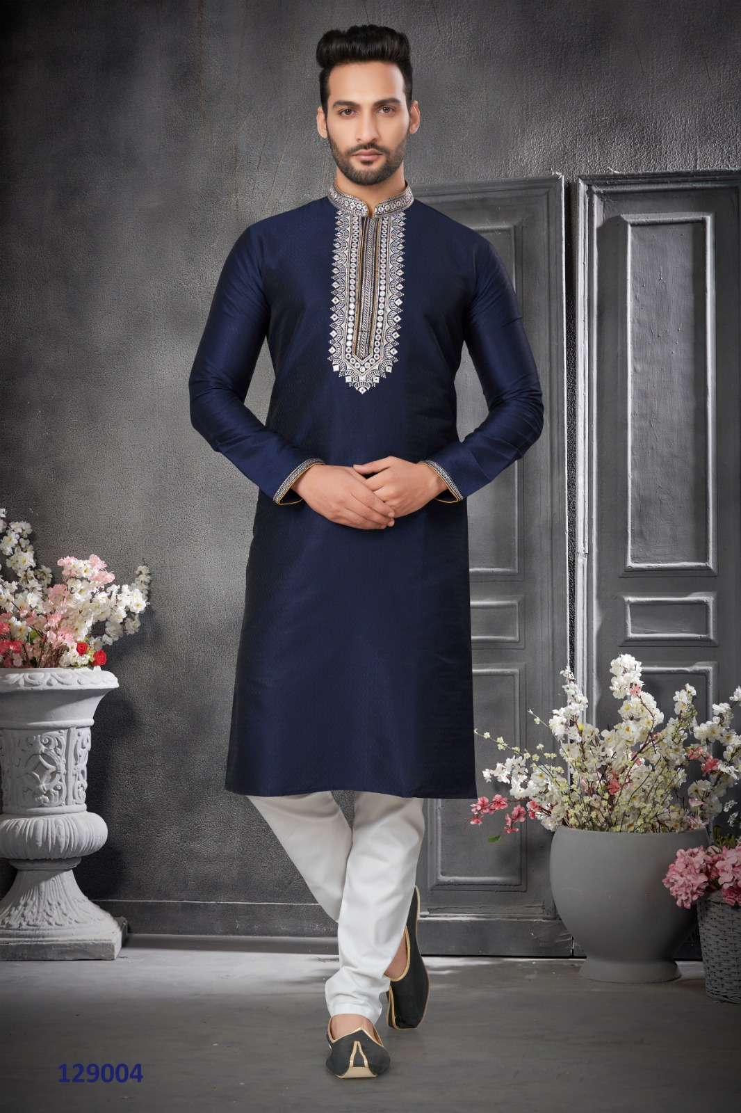 Outluk Vol 129 Party Wear Mens Kurta With Pajama Wholesale catalog