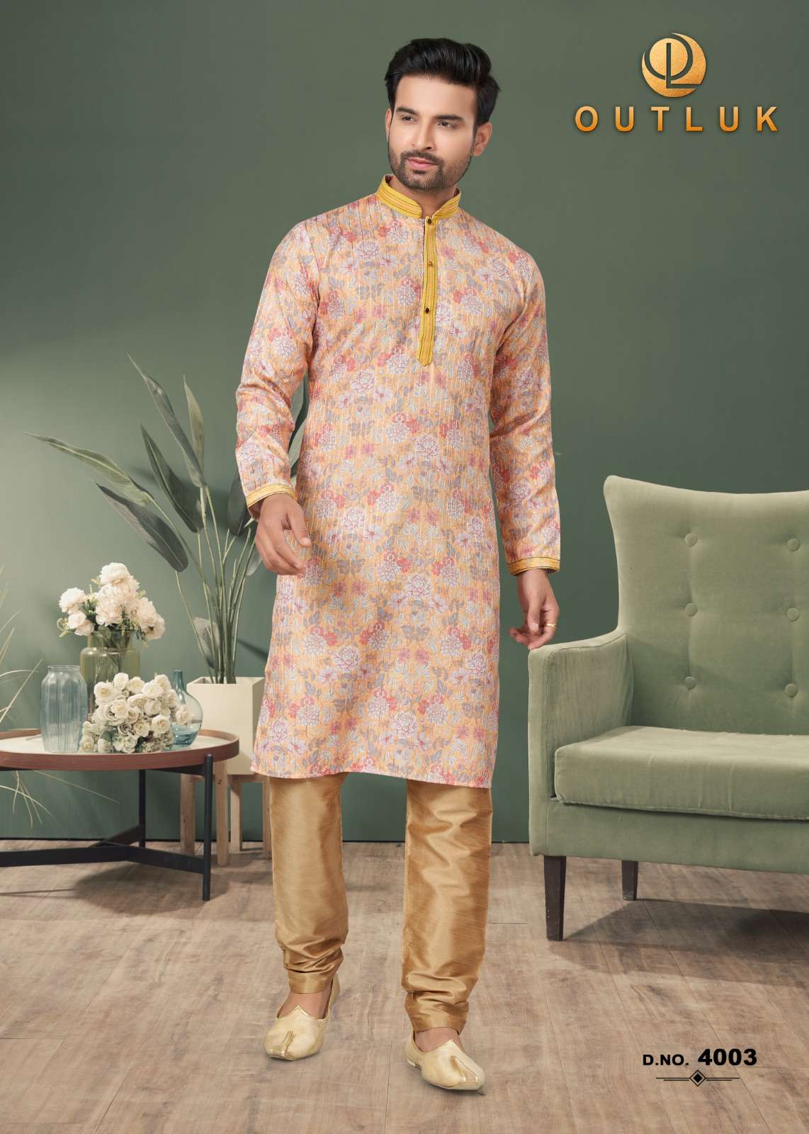 Outluk Wedding Collection Vol 4 Mens Wear Kurta Wholesale catalog