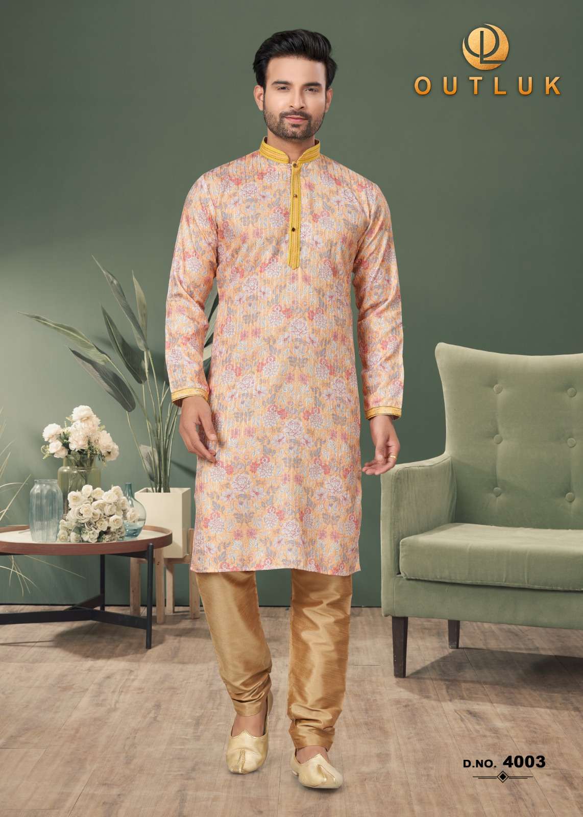 Outluk Wedding Collection Vol 4 Mens Wear Kurta Wholesale catalog