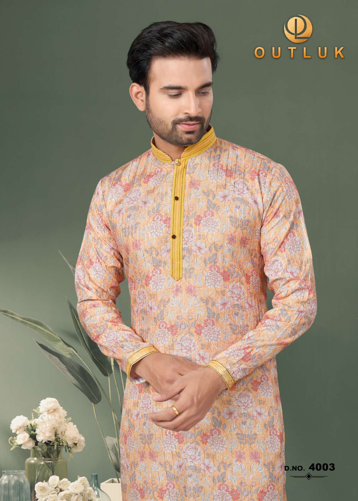 Outluk Wedding Collection Vol 4 Mens Wear Kurta Wholesale catalog
