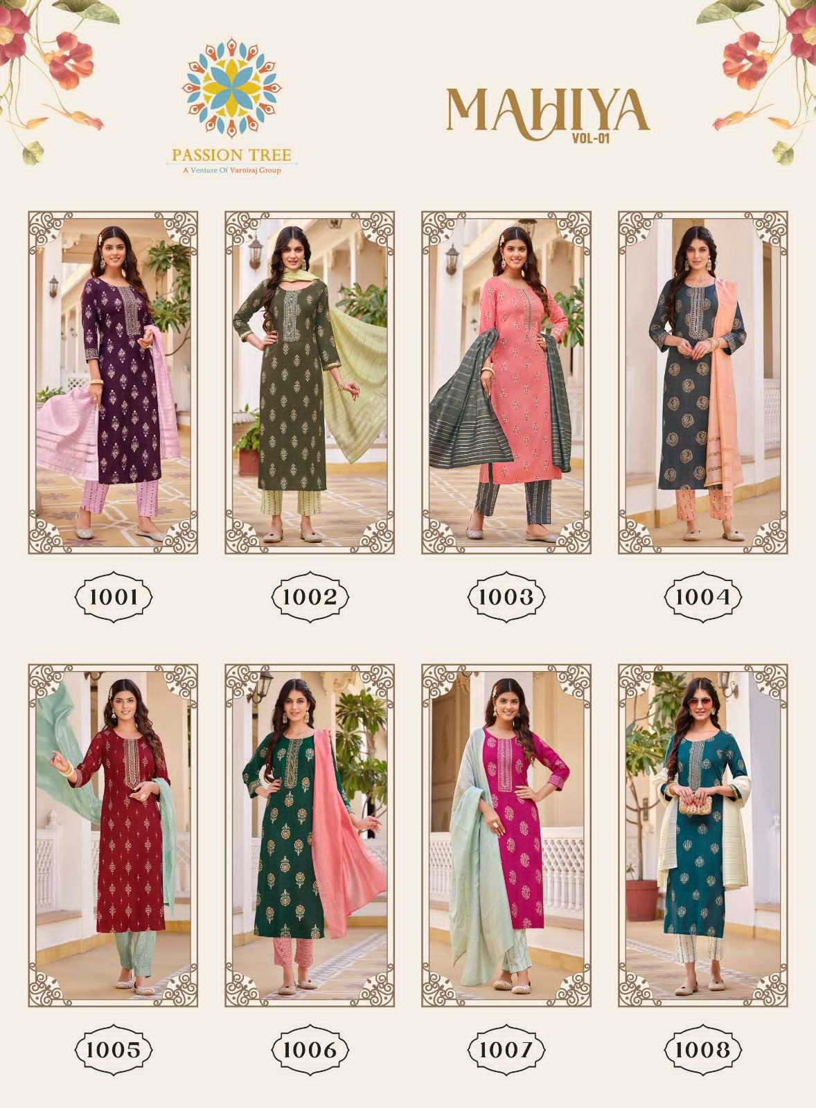 Passion Tree MAHIYA VOL-1 Kurti Wholesale catalog