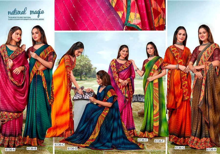 PENCIL INDER SILK MILLS Saree Wholesale catalog