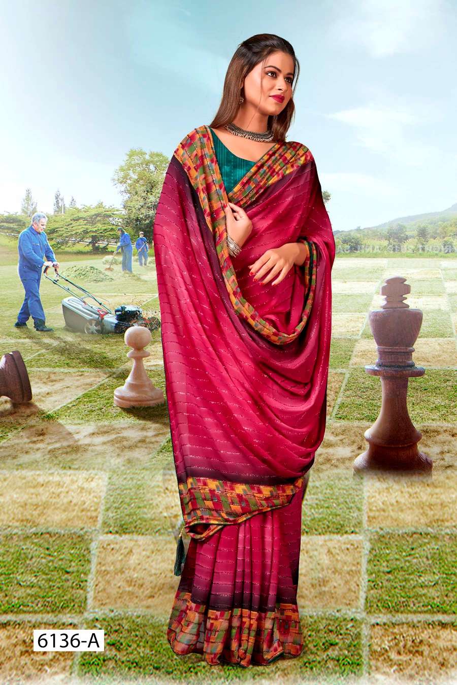 PENCIL INDER SILK MILLS Saree Wholesale catalog