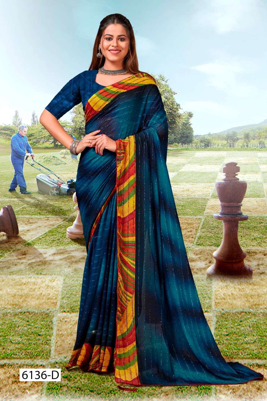 PENCIL INDER SILK MILLS Saree Wholesale catalog
