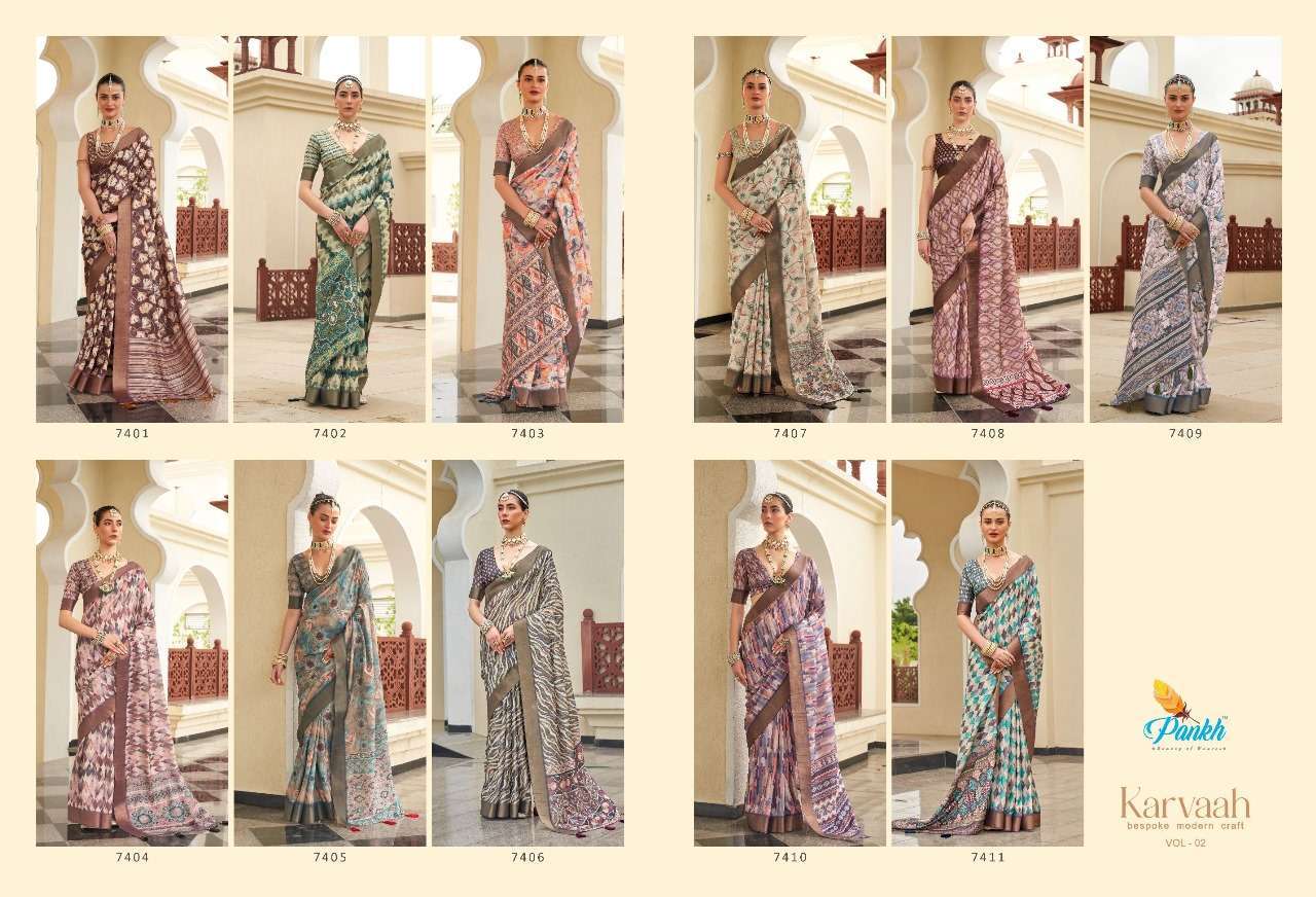 Pink Lotus Pankh KARVAAH VOL 2 Gotha Silk Saree Wholesale catalog