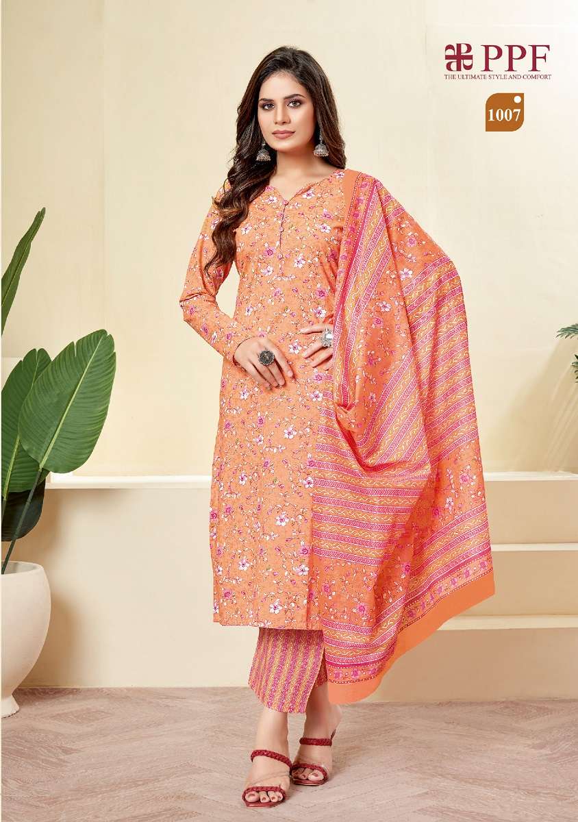 Ppf Prisha Vol 1 Printed Dress Material Wholesale catalog