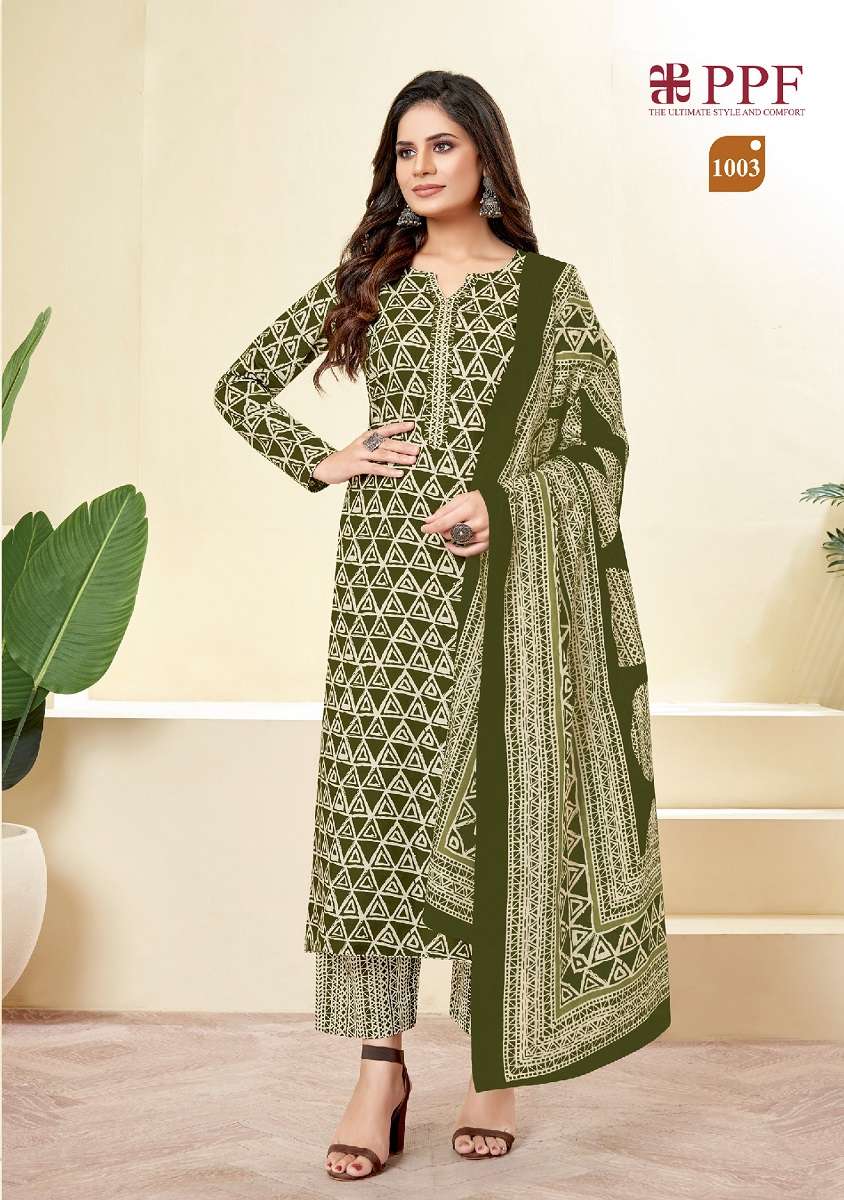 Ppf Prisha Vol 1 Printed Dress Material Wholesale catalog