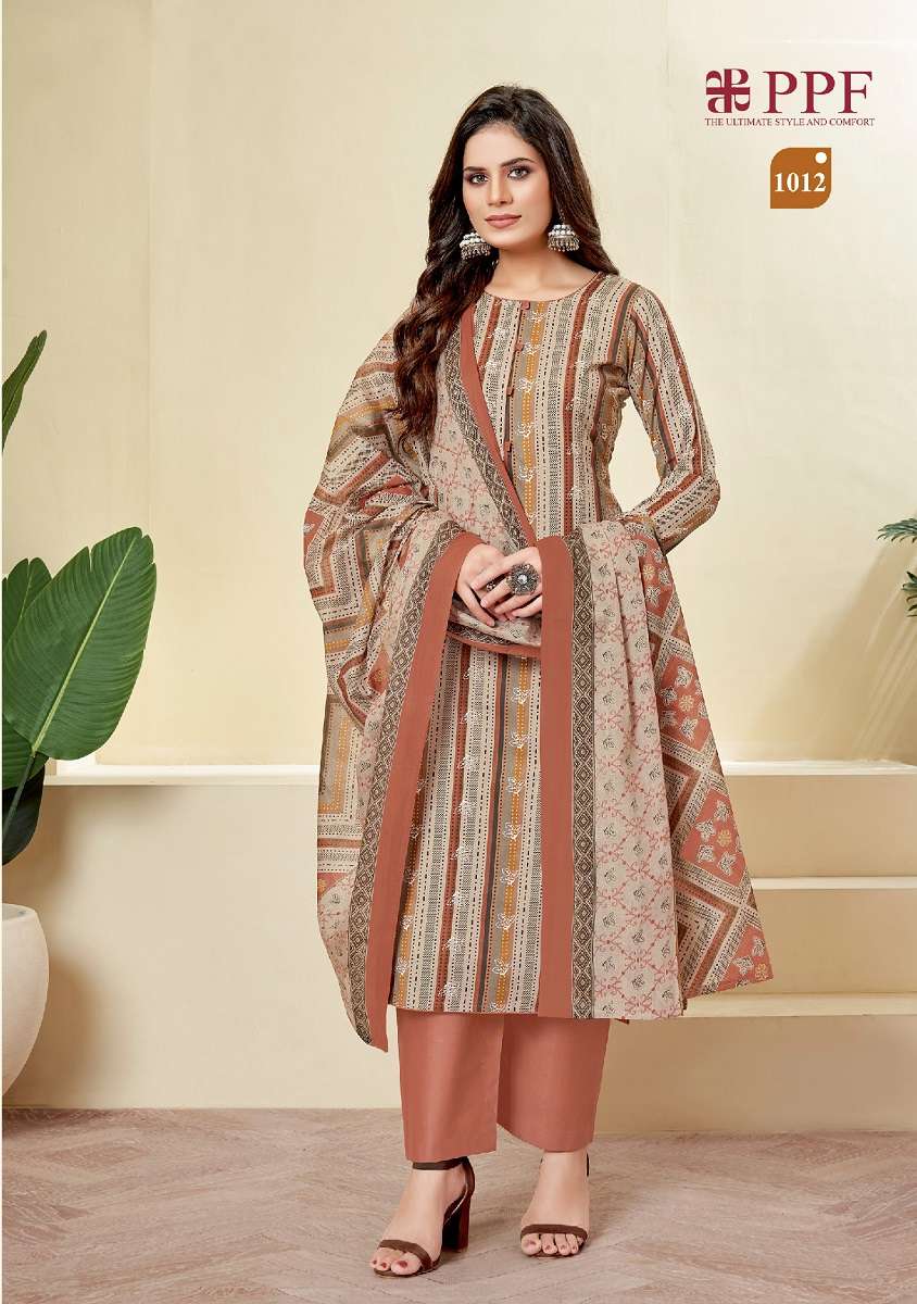 Ppf Prisha Vol 1 Printed Dress Material Wholesale catalog