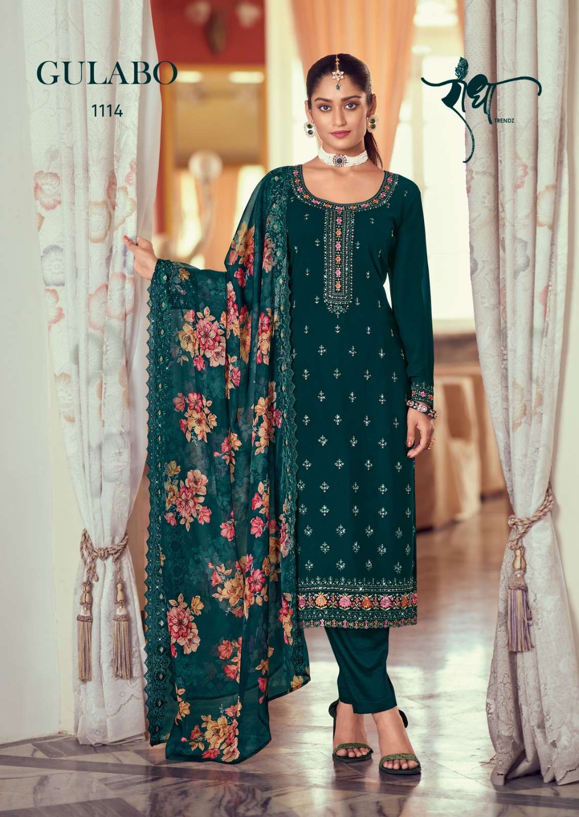 Radha Gulabo Embroidery Designer Salwar Suit Wholesale catalog