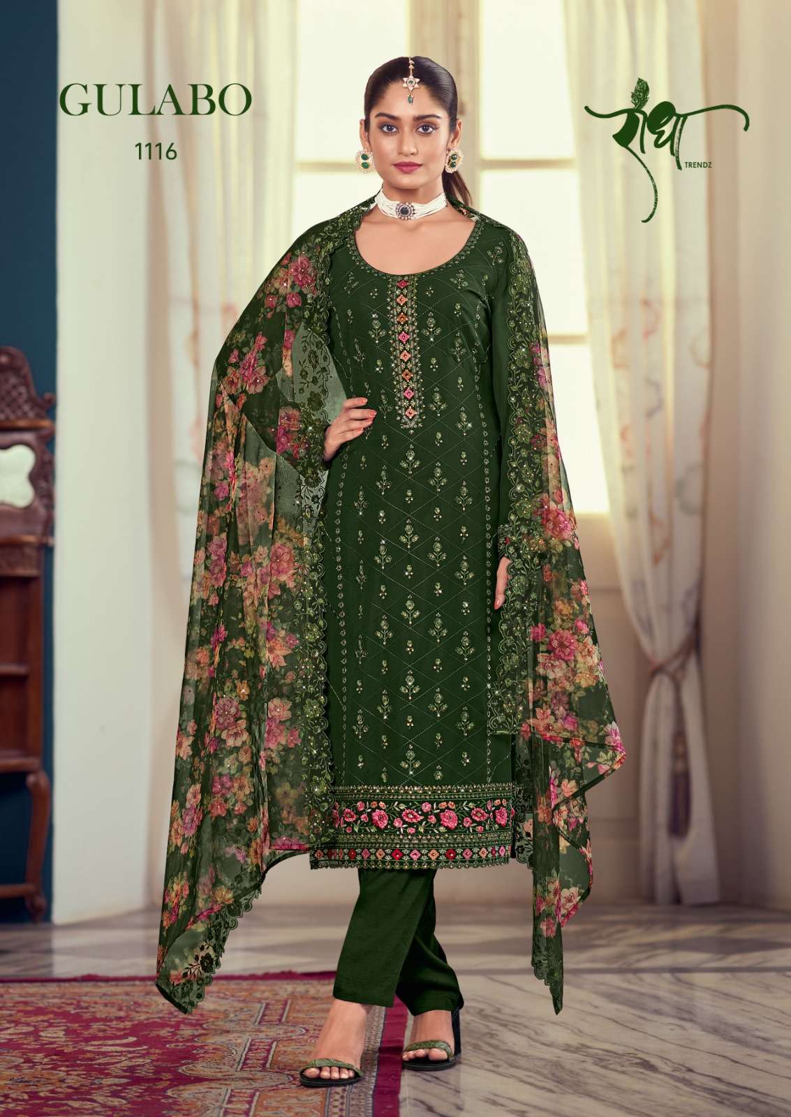 Radha Gulabo Embroidery Designer Salwar Suit Wholesale catalog