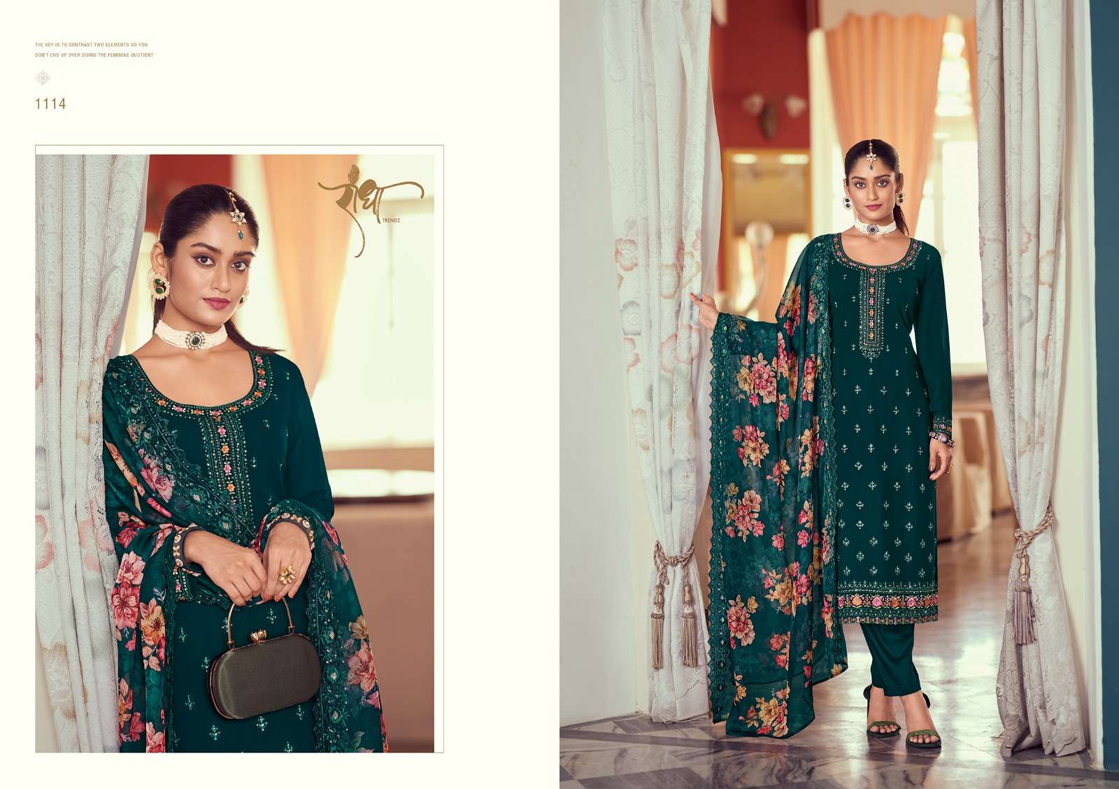 Radha Gulabo Embroidery Designer Salwar Suit Wholesale catalog