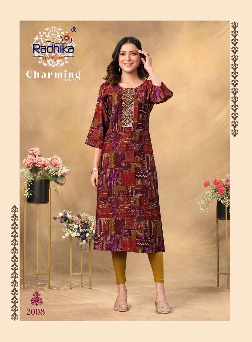 Radhika Charming Vol 2 Designer Kurti Wholesale catalog