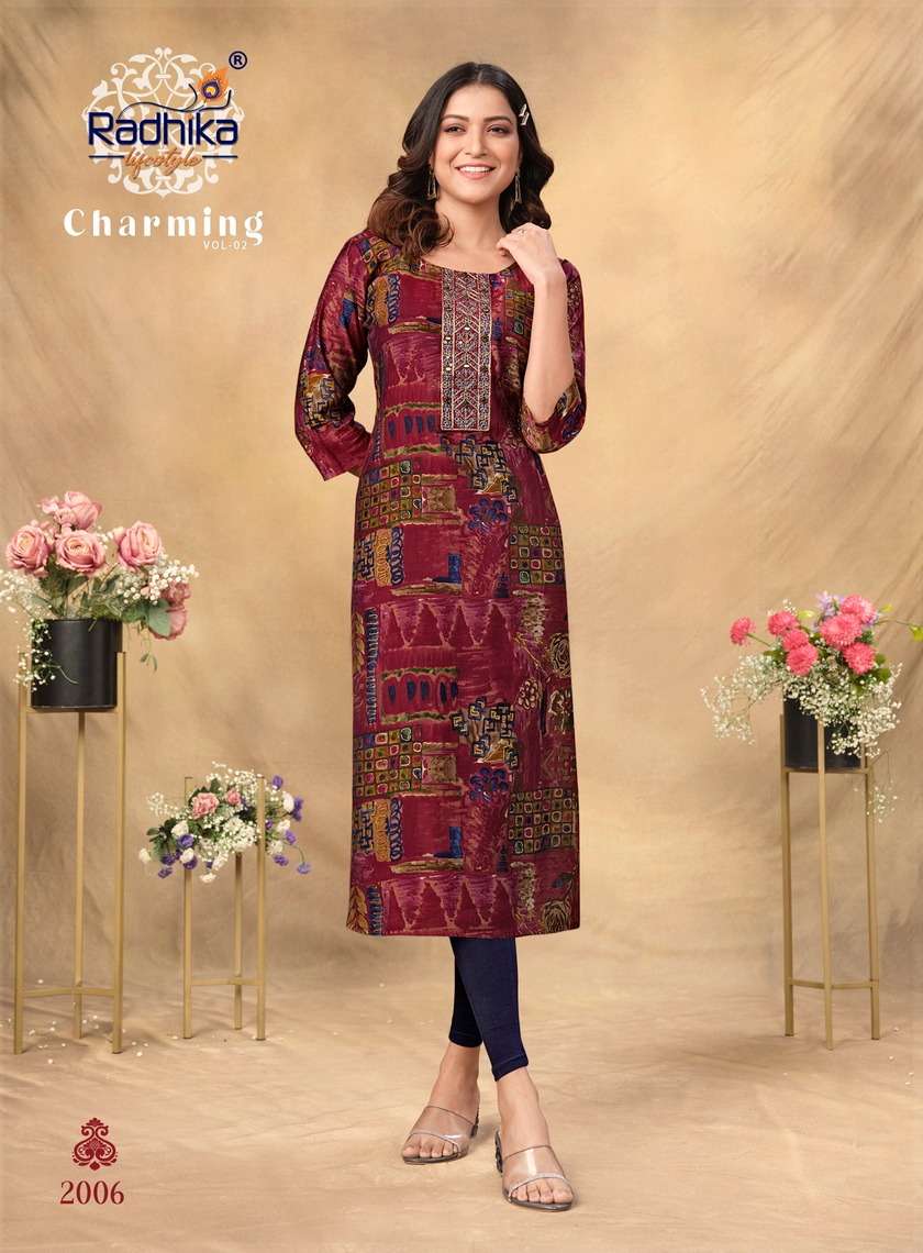 Radhika Charming Vol 2 Designer Kurti Wholesale catalog