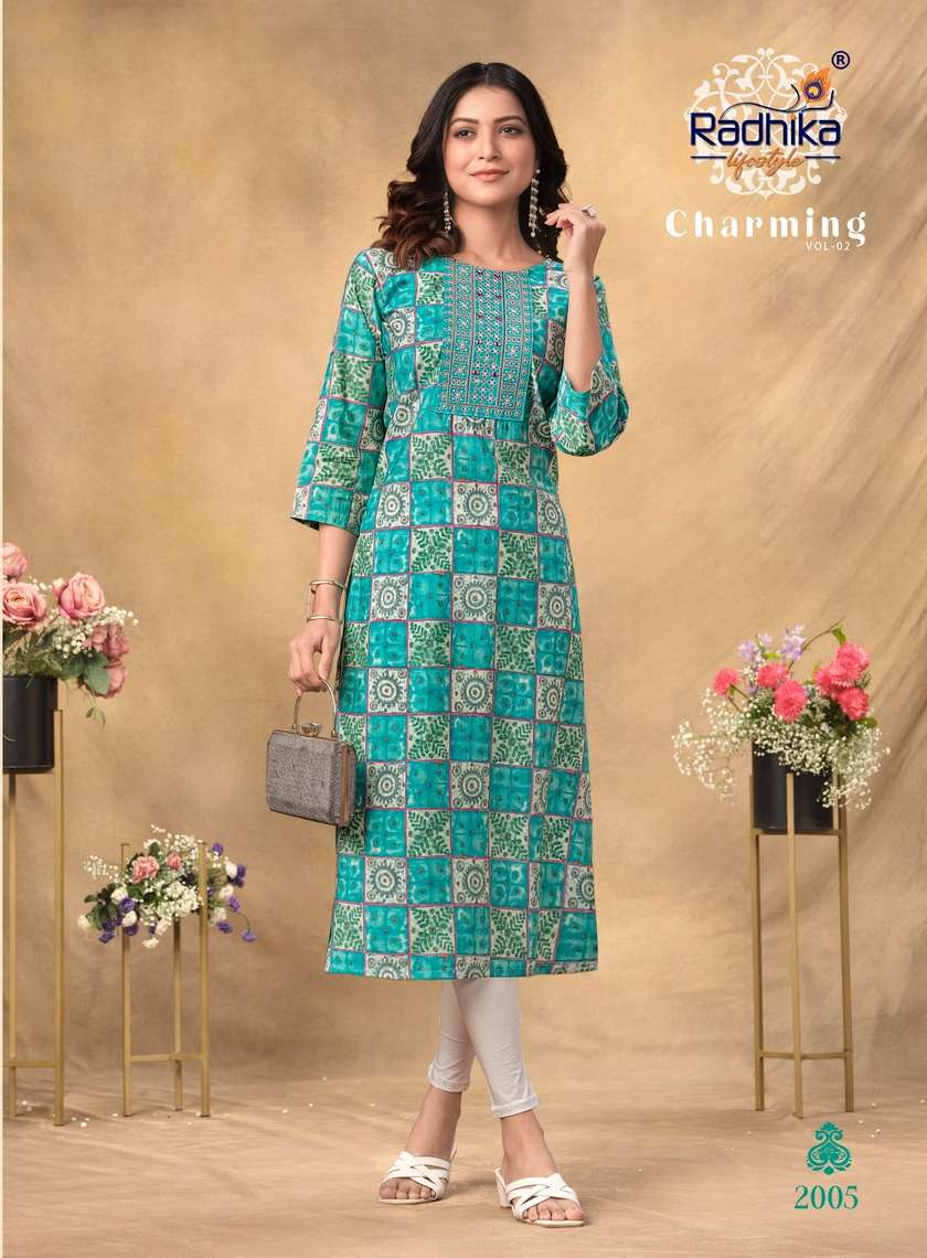 Radhika Charming Vol 2 Designer Kurti Wholesale catalog