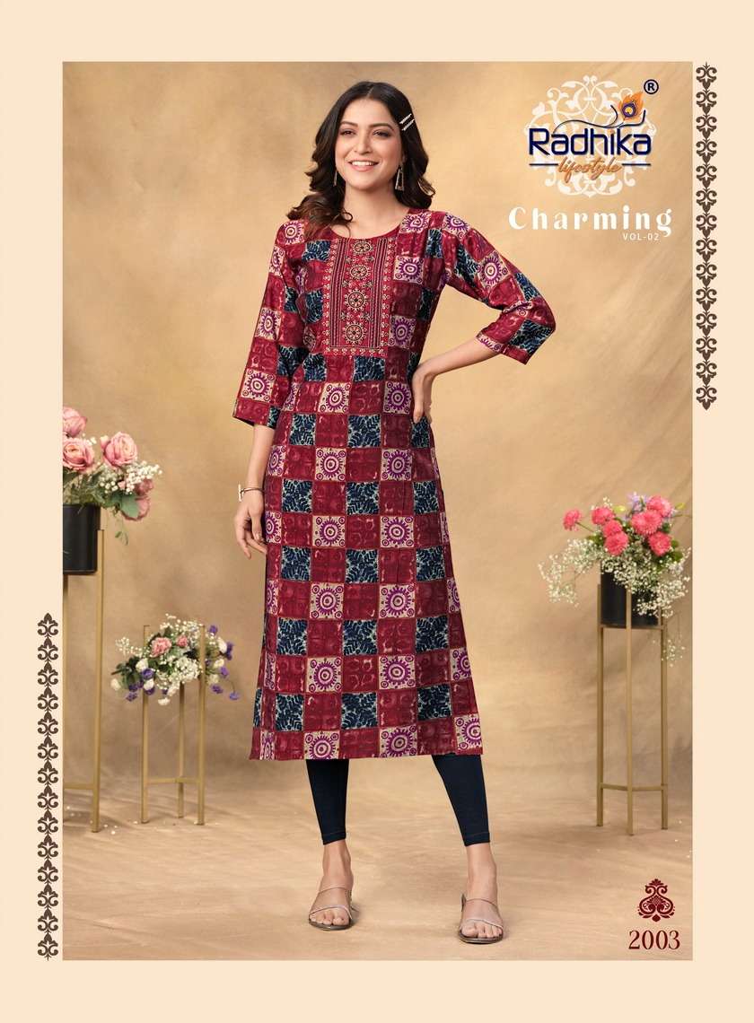 Radhika Charming Vol 2 Designer Kurti Wholesale catalog