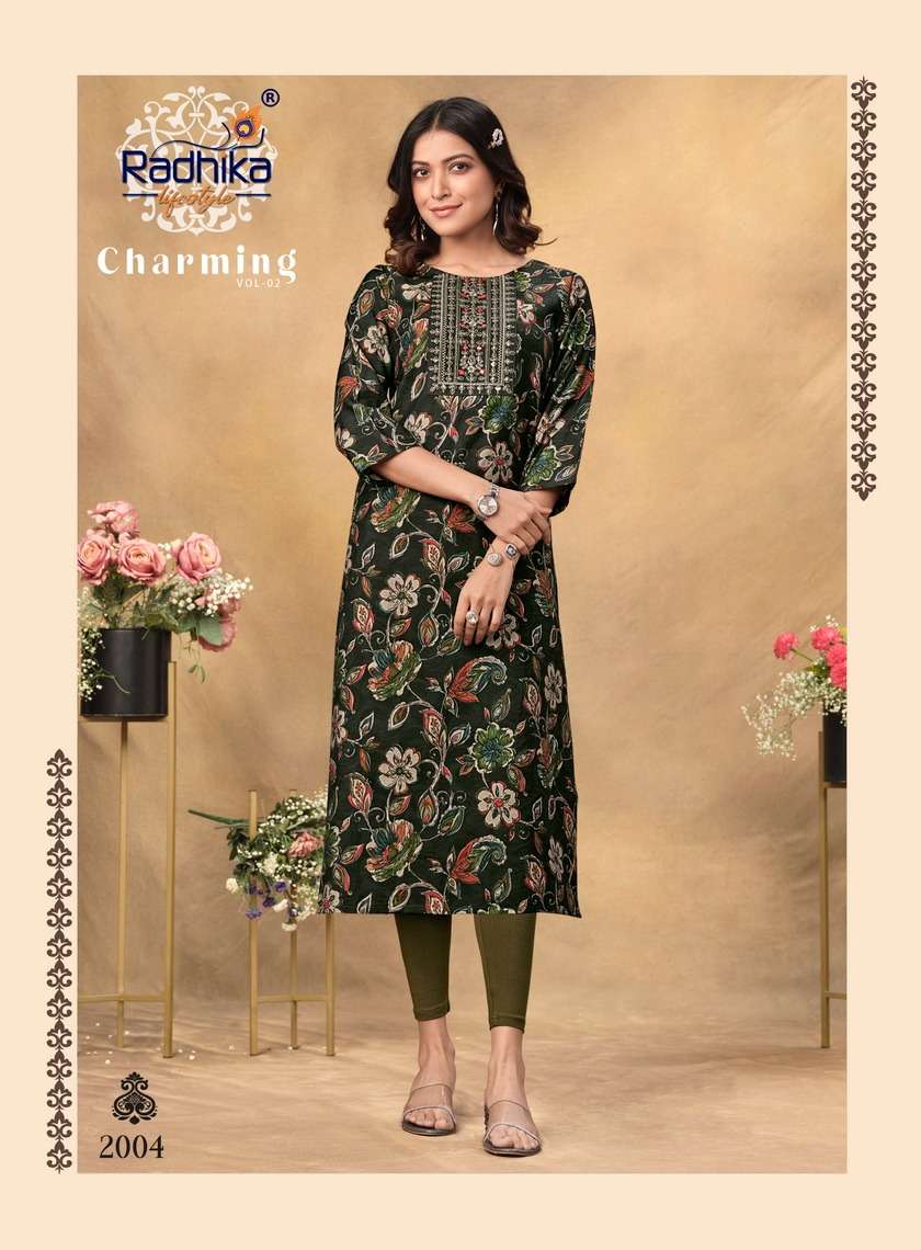 Radhika Charming Vol 2 Designer Kurti Wholesale catalog