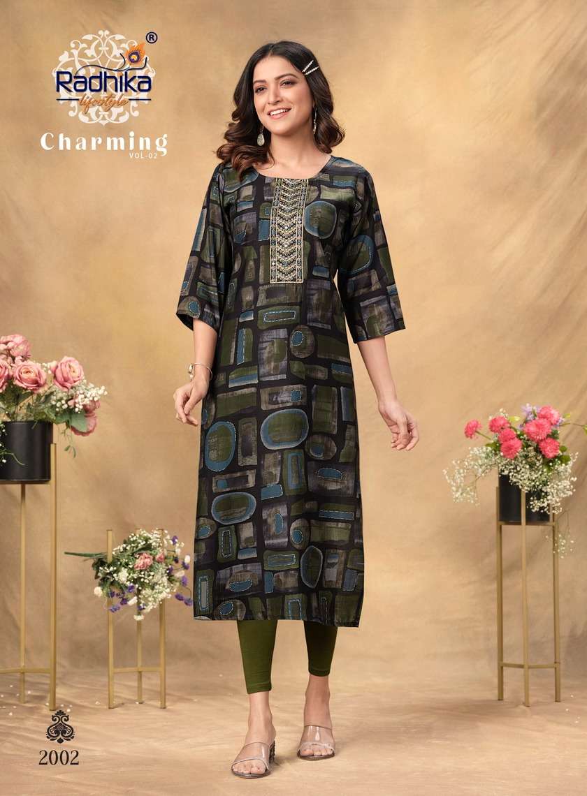 Radhika Charming Vol 2 Designer Kurti Wholesale catalog