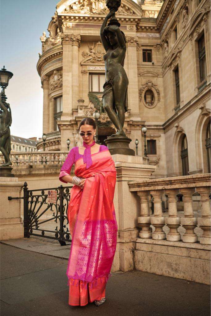 Rajtex Kraft Silk Handloom Weaving Saree Wholesale catalog