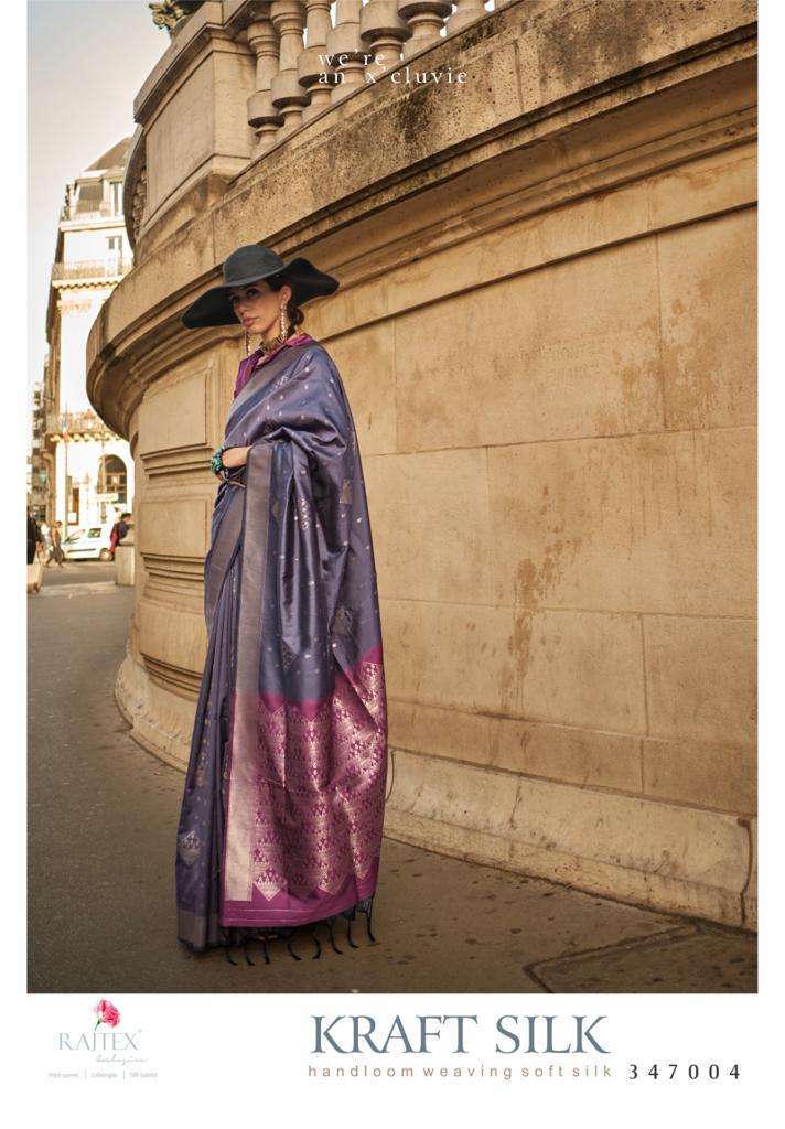 Rajtex Kraft Silk Handloom Weaving Saree Wholesale catalog