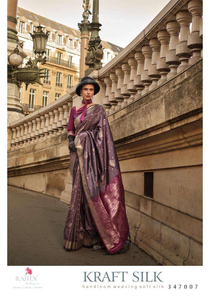 Rajtex Kraft Silk Handloom Weaving Saree Wholesale catalog