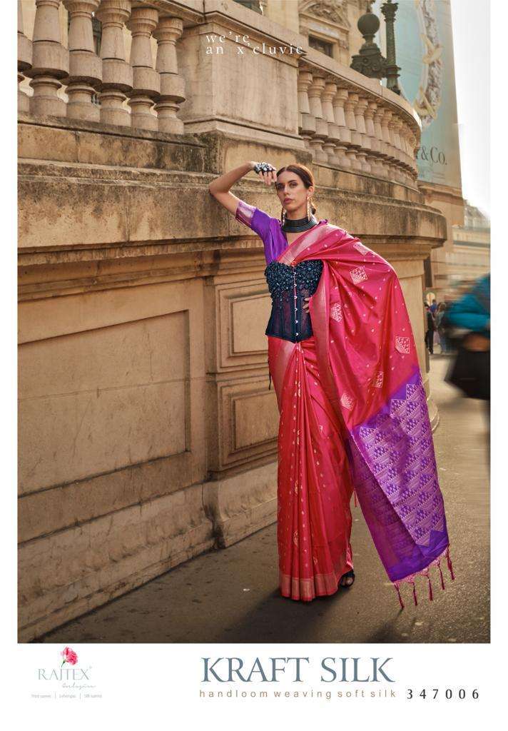 Rajtex Kraft Silk Handloom Weaving Saree Wholesale catalog