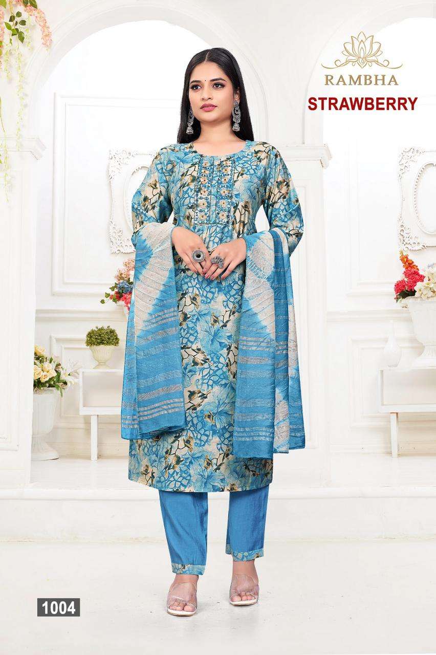 RAMBHA CHOCOLATE Vol - 1 PURE MODAL CHANDERI Kurti Wholesale catalog