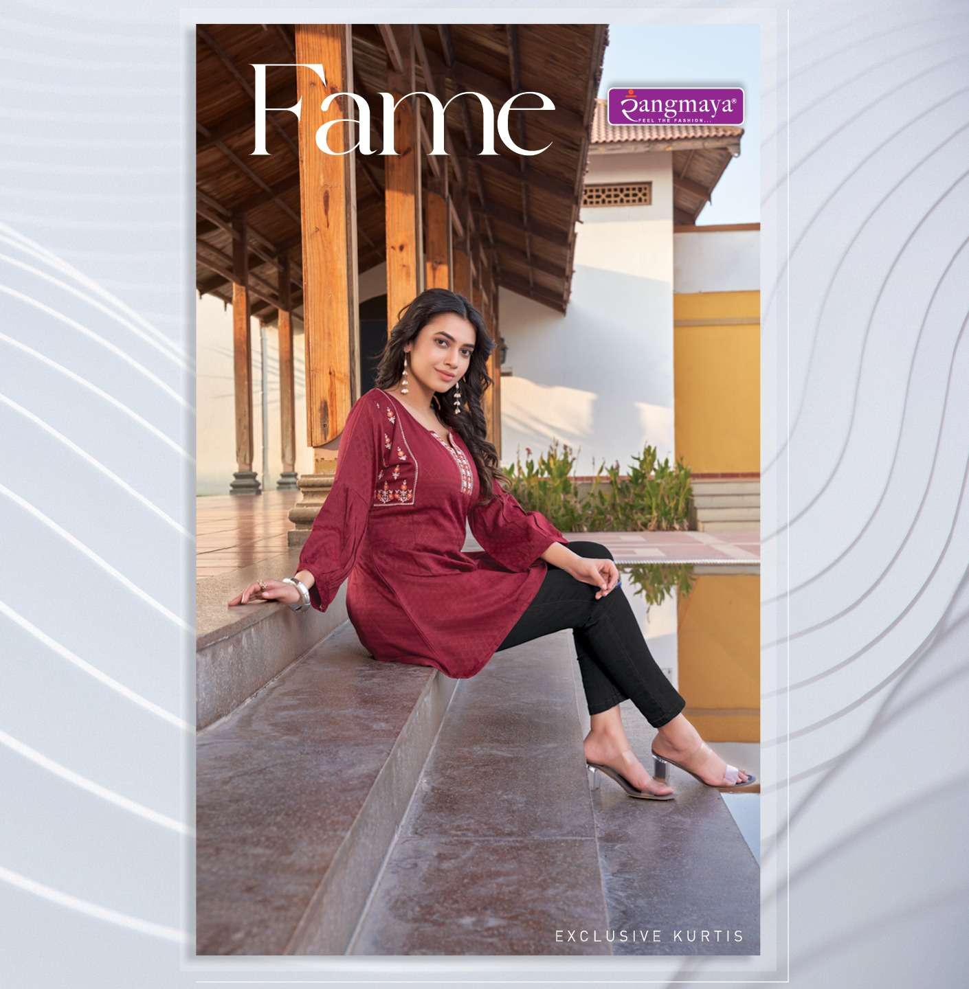 Rangmaya FAME  Short Tops Kurti Wholesale catalog