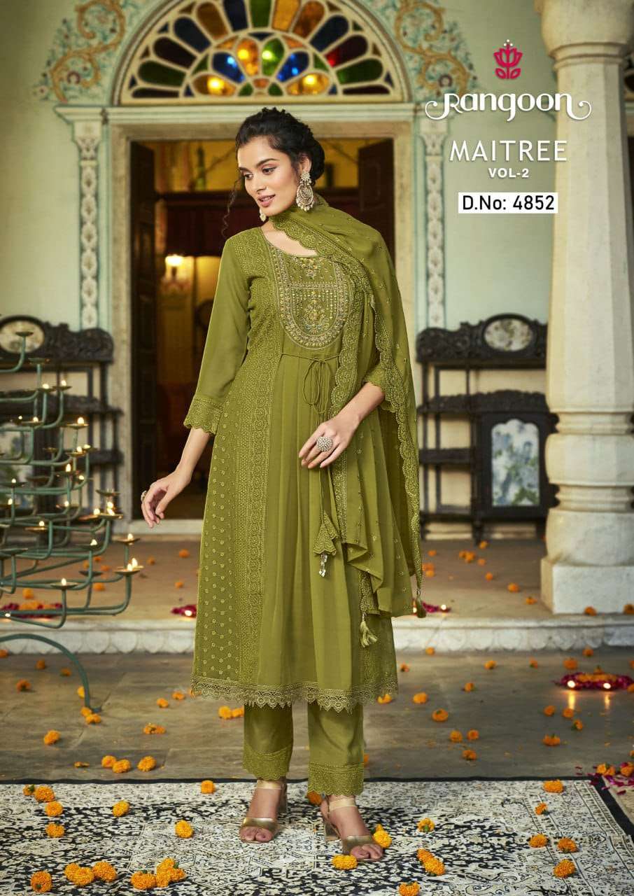 Rangoon Maitree Vol 2 Georgette Kurti Wholesale catalog