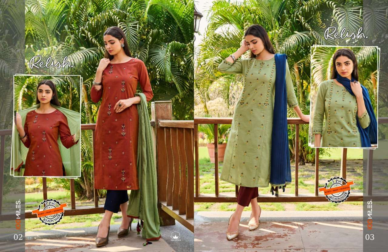 RELISH BY 100 MILES Kurti Wholesale catalog