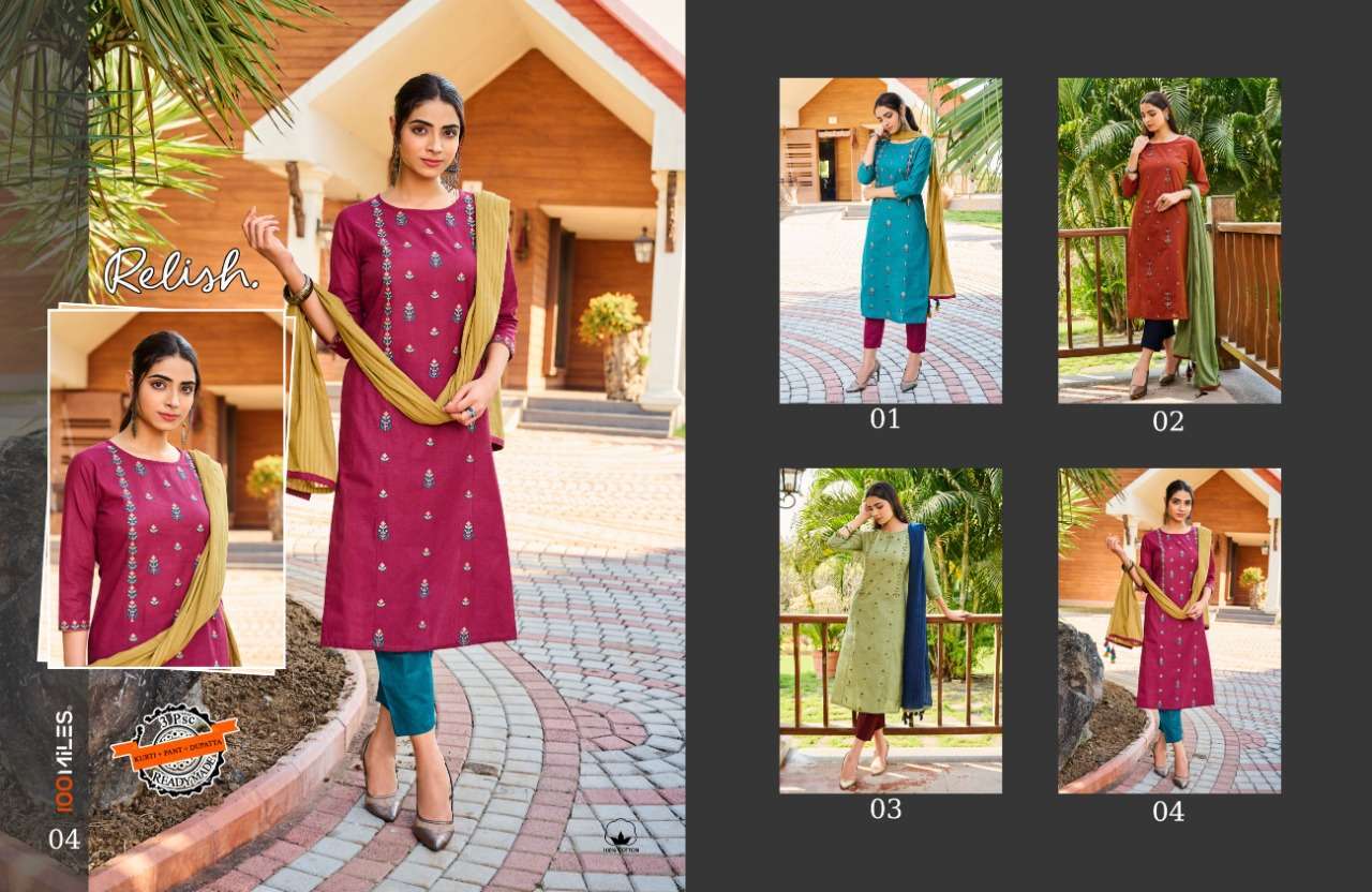 RELISH BY 100 MILES Kurti Wholesale catalog