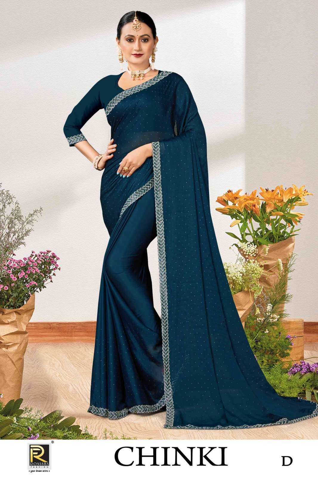 Ronisha CHINKI FANCY DESIGNER Saree Wholesale catalog