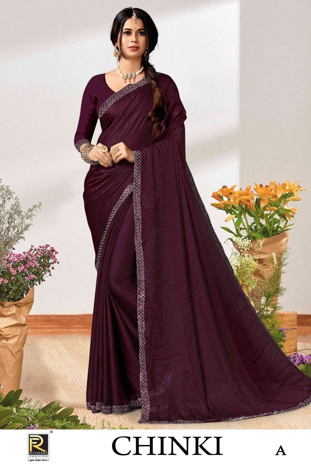 Ronisha CHINKI FANCY DESIGNER Saree Wholesale catalog